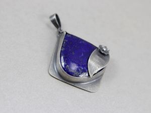 Lapis lazuli i srebro, wisior - ChileArt